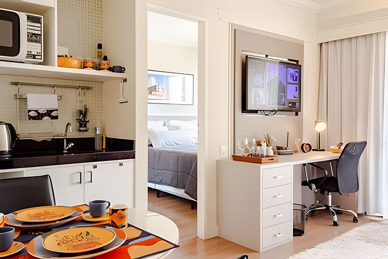 Flat em Moema - Limpeza Diária & Estacionamento