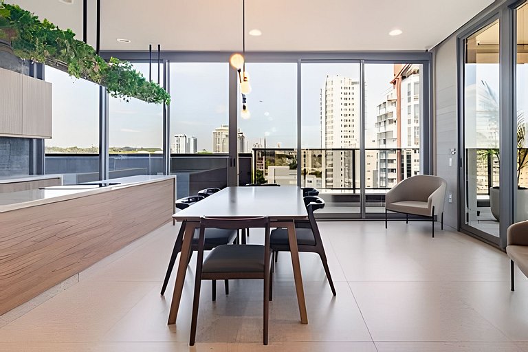 Studio Próx. Metrô c/ Academia, Rooftop e Laundry