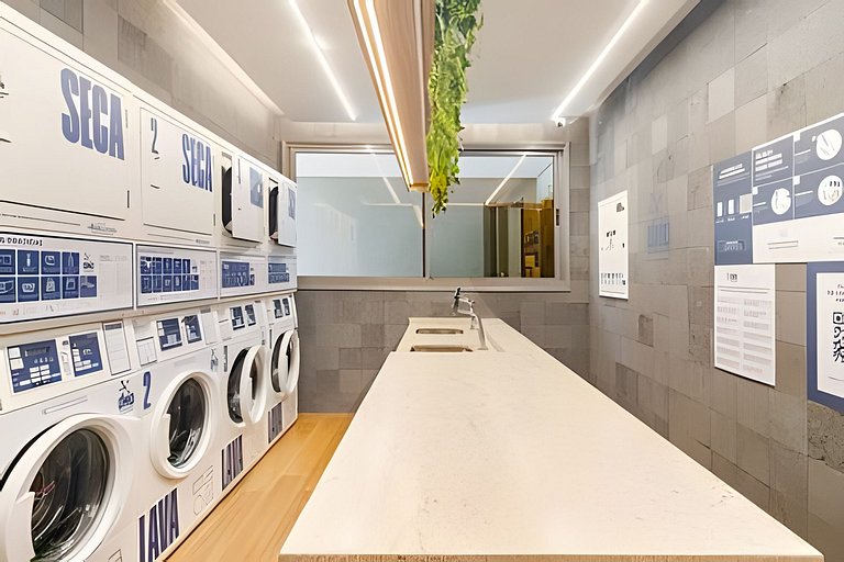 Studio Próx. Metrô c/ Academia, Rooftop e Laundry