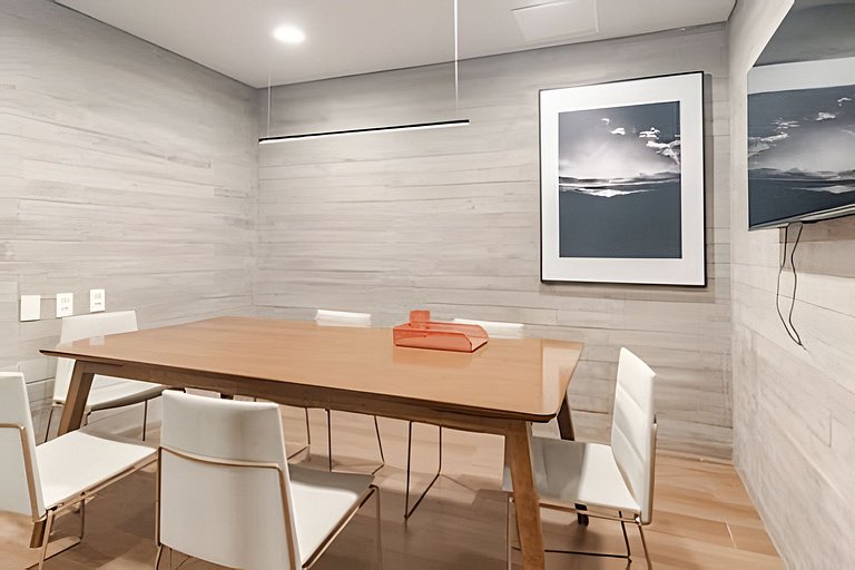 Studio Próx. Metrô c/ Academia, Rooftop e Laundry