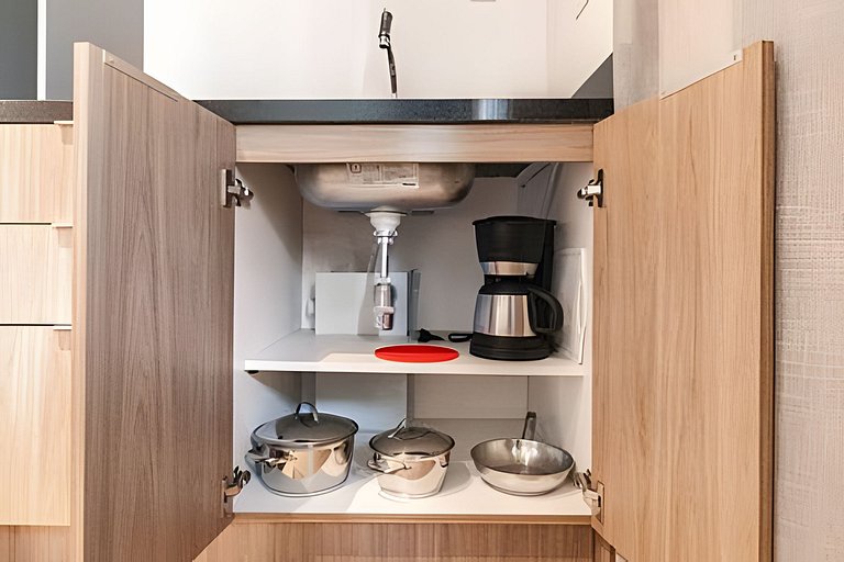 Studio Próx. Metrô c/ Academia, Rooftop e Laundry