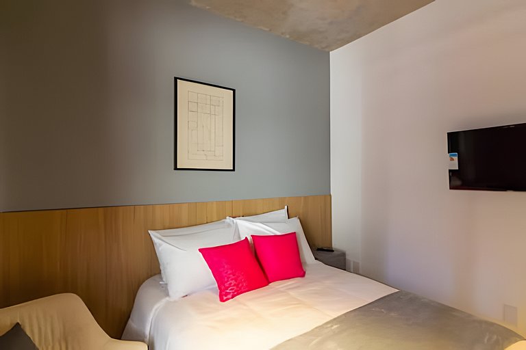 Studio Próx. Metrô c/ Academia, Rooftop e Laundry