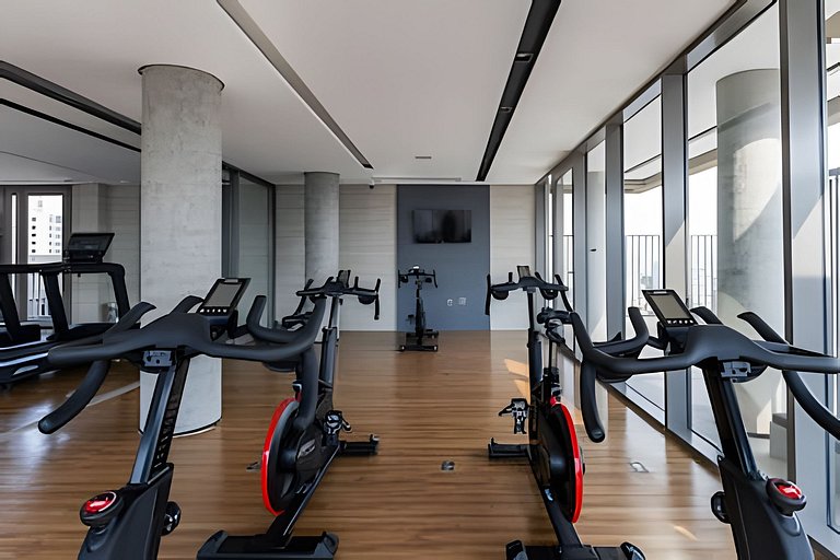 Studio Prox. Metrô c/ Gym, Coworking e Laundry