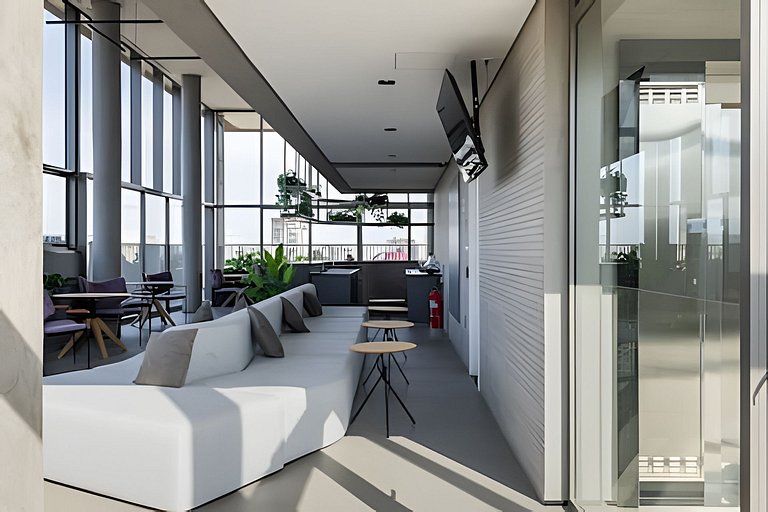 Studio Prox. Metrô c/ Gym, Coworking e Laundry