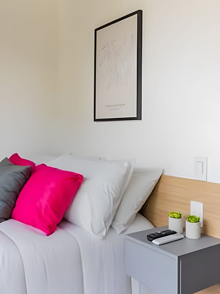 Studio Prox. Metrô c/ Gym, Coworking e Laundry