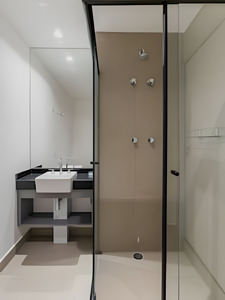 Studio Prox. Metrô c/ Gym, Coworking e Laundry