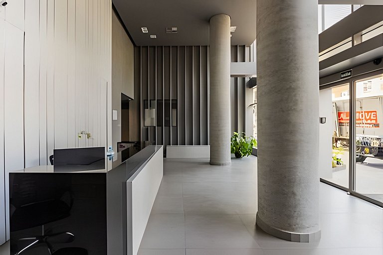 Studio Prox. Metrô c/ Gym, Coworking e Laundry