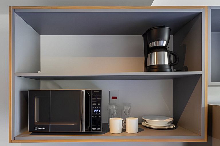 Studio Prox. Metrô c/ Gym, Coworking e Laundry