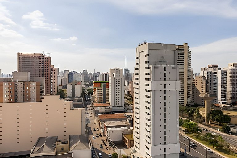 Studio Prox. Metrô c/ Gym, Coworking e Laundry