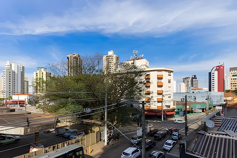 Studio Prox. Metrô c/ Gym, Coworking e Laundry