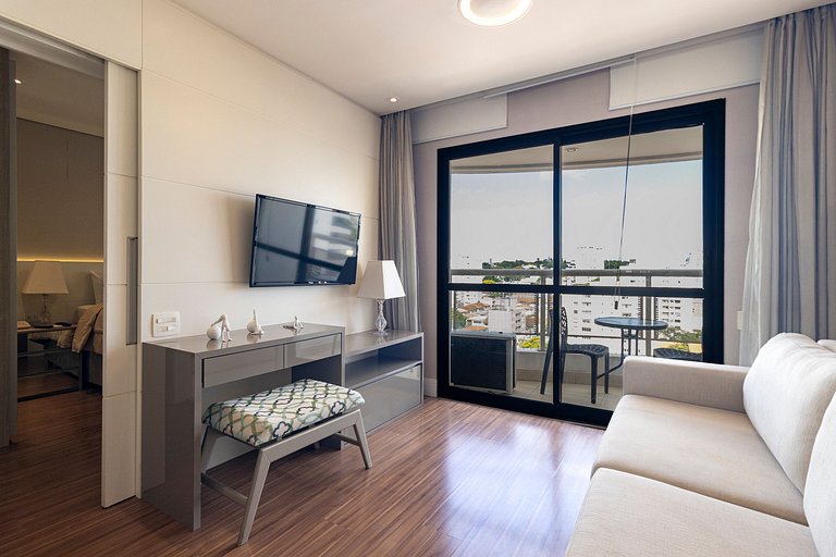 Flat em Moema - Estacionamento & Limpeza Diária