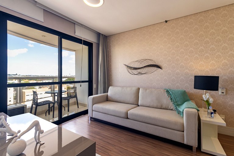 Flat em Moema - Estacionamento & Limpeza Diária