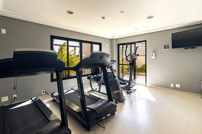 Flat em Moema - Estacionamento & Limpeza Diária