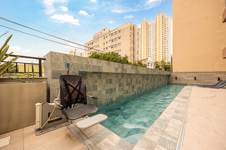 2 Quartos • AC • Academia • Coworking • Lavanderia