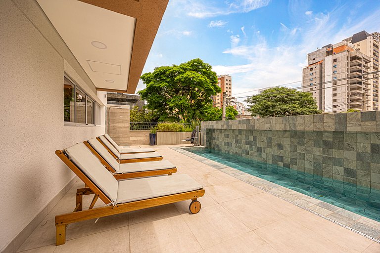 2 Quartos • AC • Academia • Coworking • Lavanderia