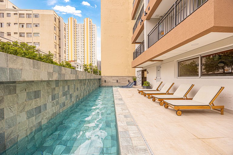 2 Quartos • AC • Academia • Coworking • Lavanderia