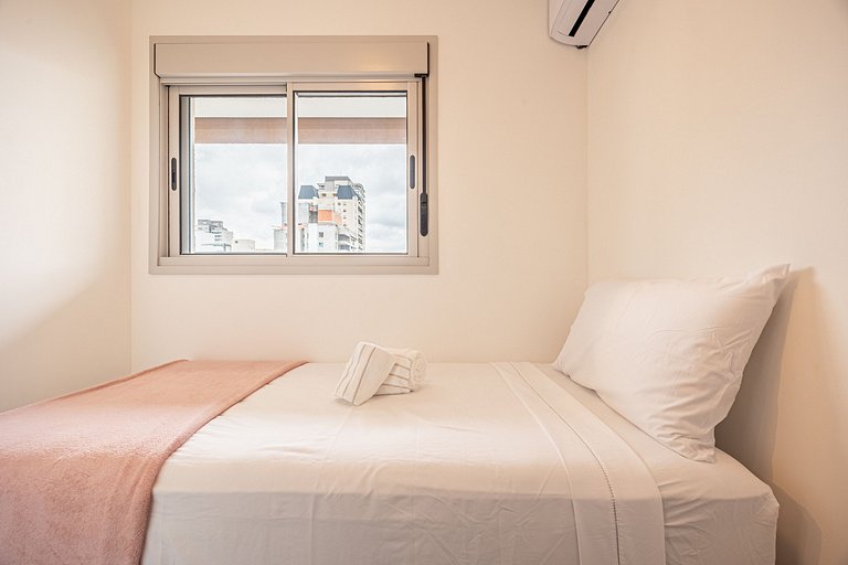 2 Quartos • AC • Academia • Coworking • Lavanderia