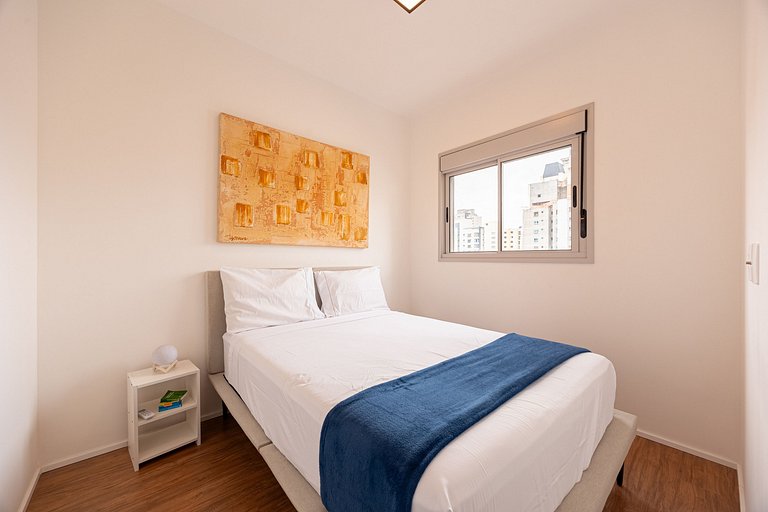 2 Quartos • AC • Academia • Coworking • Lavanderia