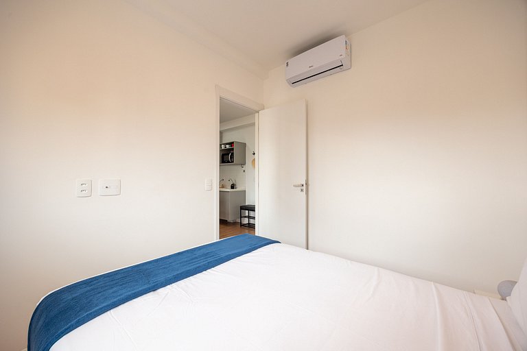 2 Quartos • AC • Academia • Coworking • Lavanderia