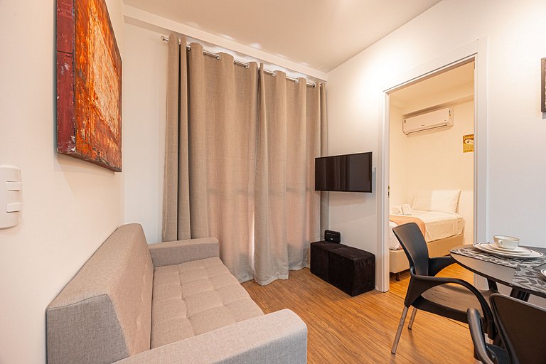 2 Quartos • AC • Academia • Coworking • Lavanderia