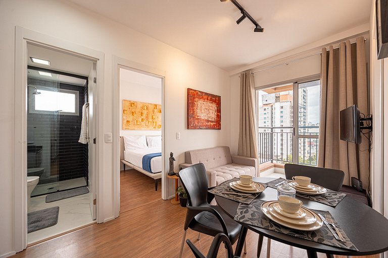 2 Quartos • AC • Academia • Coworking • Lavanderia