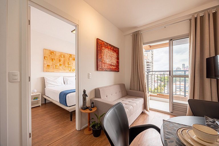 2 Quartos • AC • Academia • Coworking • Lavanderia