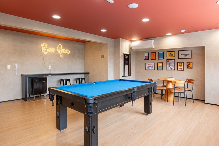 2 Quartos • AC • Academia • Coworking • Lavanderia