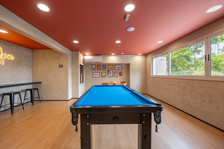 2 Quartos • AC • Academia • Coworking • Lavanderia