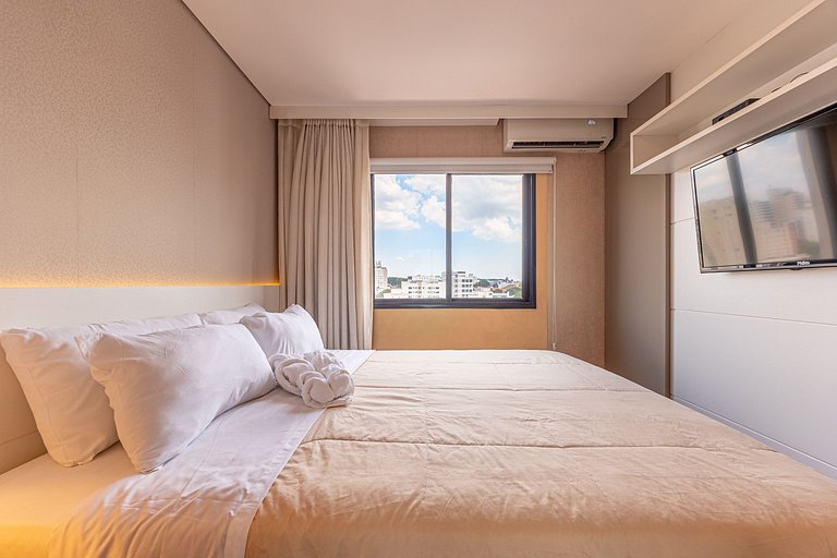 Flat em Moema - Estacionamento & Limpeza Diária