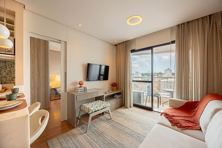 Flat em Moema - Estacionamento & Limpeza Diária