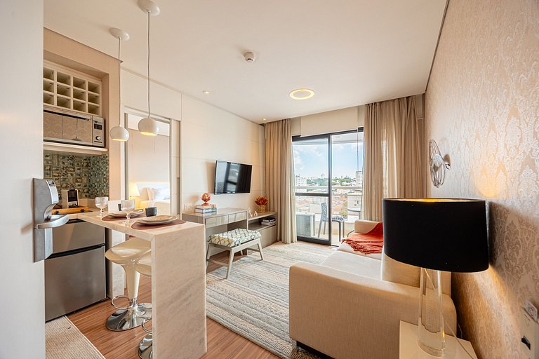 Flat em Moema - Estacionamento & Limpeza Diária