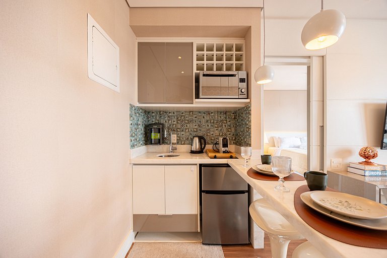 Flat em Moema - Estacionamento & Limpeza Diária