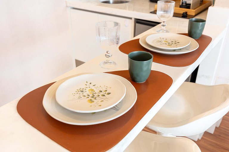 Flat em Moema - Estacionamento & Limpeza Diária