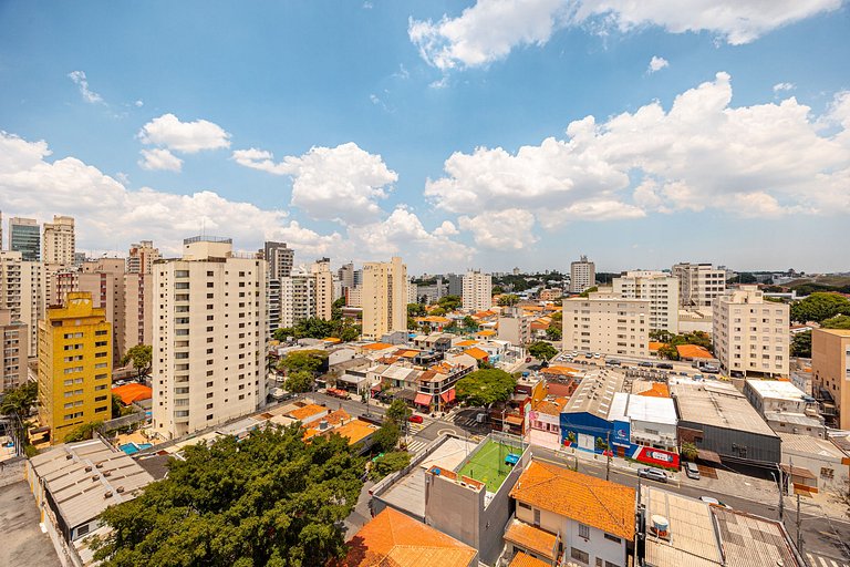 Flat em Moema - Estacionamento & Limpeza Diária